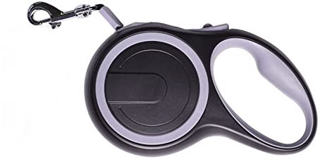 RLVYTA Hundeleine 8 m Haustierleine für große Hunde Nylon, einziehbare Leine für große Hunde Verstellbare Führleine(Black,5m Plus -50kg)