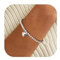Milacolato Silber Armband Damen Silber 925 Herz Charm Hypoallergen Verstellbar Perlenarmband Freundschafts Muttertagsgeschenk Schmuck