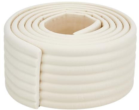 OLYCRAFT 2m Bunk Bed Ladder Pads 80mm White Self-Adhesive Padding for Stair | Non-Slip NBR Foam Build, Adhesive Backing, Easy Peel Stick Installation, Ideal for Stair Steps Furniture Corners Refrigerator