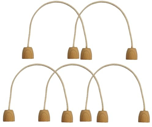 Hobngmuc 5er-Set Croquet-Tore Aus Holz & Baumwolle - Krocket Tore Für Croquet Spiel, Ersatzbögen Für Garten Spiele, Familienfreundliches Outdoor Sportzubehör