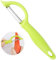 Sparschäler Linkshänder Kartoffelschäler Spargelschäler Schäler Küche Spfelschäler Gemüseschäler Obstschäler, Zackenschliffklinge, Ergonomischer Silikongrif Griff, Müheloses Schälen(Gelbgrün)