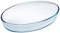 Tradineur - Fuente para horno ovalada - Fabricado en Vidrio - Apto para horno, microondas, congelador y lavavajillas - 1,6 Litros - 26 x 18 x 6 cm