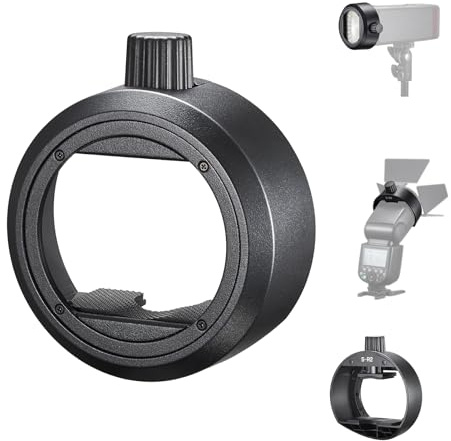 Godox S-R2 verbesserte On-Camera Flash Round Head Zubehör Adapterhalterung für Godox AD200 AD200Pro AD200Pro II V860III V850III TT685II TT600 TT520II