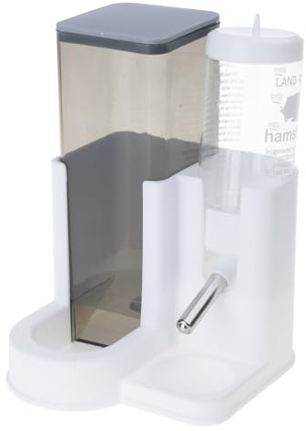 Mangeoire Automatique pour Hamster avec Distributeur d ' Eau, Bouteille Transparente avec Design à épingle pour Une visualisation et Une consommation faciles, mangeoire pour Petit Animal de Compagnie