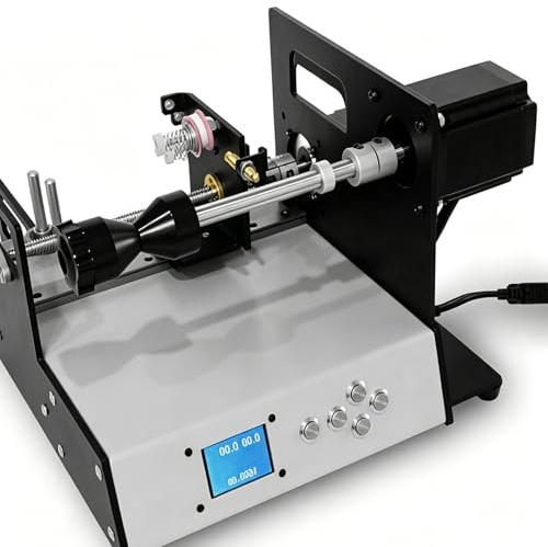 Macchina Avvolgitrice per Bobine con Cablaggio di Stock, Macchina Avvolgitrice Automatica per Amplificatori a Tubo, Avvolgitore di Filo da Pesca (110V), 900 RPM, Allineamento Automatico del Filo per L