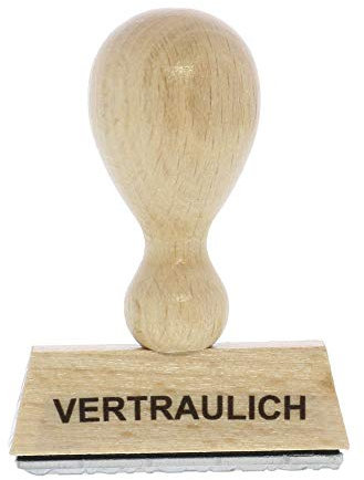 Holzstempel VERTRAULICH (50x10 mm - 1 Zeile)