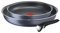 Tefal L2319202 Ingenio Elegance Lot de 2 Poêles 24/28 cm + 1 Poignée Pailleté Tous Feux Sauf Induction, Aluminium, Gris, 6, 5 x 36 x 31 cm
