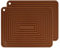 2 Pack Large Silicone Trivet Mats/Hot Pads,Pot Holder,9x12 Non Slip Flexible Durable Heat Resistant Pot Coaster Kitchen Table Countertop Mats (Coffee)