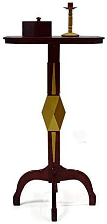 Enjoyer Schwebender Tisch (Anti-Schwerkraft-Box + Metall-Kerzenständer), Zaubertricks, Bühnen-Illusionen, Zauberer-Requisiten, schwimmende magische Gimmicks (Diamant-Schnittstelle)