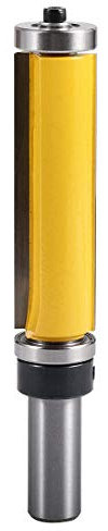 KATUR Double Shaft Bearing Flush Trim Bits with 1/2 Inch Shank(Yellow,1/2 Shank;3/4 Width;2-1/2 Depth)