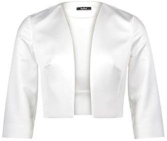 Vera Mont Damen 0059/4822 Bolero, per Pack Weiß (Offwhite 1014), 44 (Herstellergröße: 44)