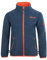 Trollkids Kinder Oppdal XT Fleece Jacke, Mystik Blau/Orange, Größe 116