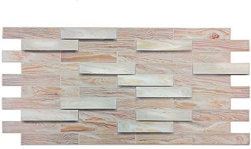 Paneles de pared de PVC de imitación piedra termoformado 3D – Roble, 48 x 98 cm