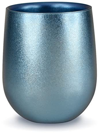 AI PEI - Vaso de doble pared de titanio puro de 209 ml, diseño de doble pared, aislamiento de doble pared, vasos de cerveza, tazas de café, color de pareja (Bule)