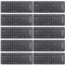 SOLUSTRE 10 Stück Universelle Englische Tastaturaufkleber Ersatztastaturaufkleber Decken Schwarzen Hintergrund mit Weißer Beschriftung für Computer Laptop Notebook Desktop Ab