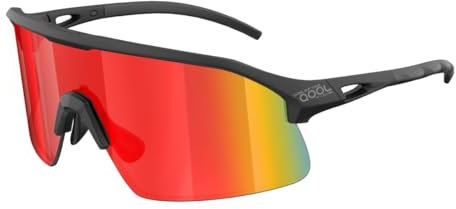 Dresmannst QoolTimes Polarisierte Wrap Around Shield Skibrille Herren Damen Triathlon Strand Volleyball Laufen Oakley Sutro Lite Baseball