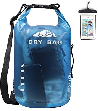 HEETA Wasserdichter Rucksack für Damen und Herren, blau, 20 l, wasserdichte Tasche