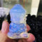 Natürlicher Kristall, rauer Buddha, polierter Kristall, Heilsteinfiguren for Heimdekoration, Sammlung von Kunsthandwerk, natürlicher Opal, handgeschnitzt, Yoga-Chakra-Balance, Heimdekoration Korn