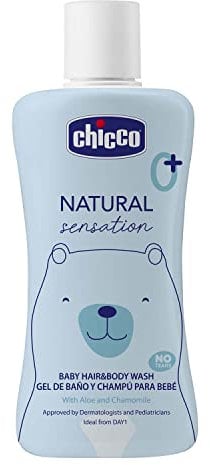 CHICCO NATURAL SENSATION - BABY SCHAMPOO & KÖRPERBAD – OHNE TRÄNEN, 200 ML