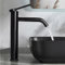 SHANFO Robinet Lavabo Haut,Pivotant à 360° Mitigeur Lavabo à levier unique,Robinet Salle de Bain Réglable Chaud et Froid,Noir,5M3OK-T