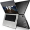 Hülle für Leder MacBook Pro 16 2021 A2485 Lederhülle, ICARERFAMILY Premium Ultra Slim Leder-Schutzgehäuse Case Cover für Apple MacBook Pro 16 2021 A2485,[Stoßfestung] Wärmeabgabe-Schwarz