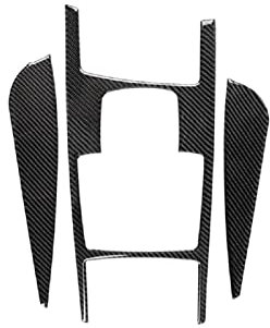 JORAsa for Audi A6 C6 4F 2005-2011 Carbon-Faser-Aufkleber Auto-Zentralsteuerungs-Getriebeschaltseitenverkleidung Styling Auto-Trim-Zubehör Schutzaufkleber-Kits (Color : B)