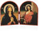 NKlaus Deva Maria & Jesus Ikone Diptychon Holz 23,5x16cm Christlich 13826
