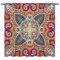 YUANZU Boho Vorhänge Mädchen Ethnische Bunte Indische Blume Ösen Gardinen mit Blickdichte Vorhang Kälteschutz Blackout Curtain Wohnzimmer Schlafzimmer Verdunkelung Fenster, 2 Stück, H 114 x B 132 cm