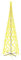 vidaXL Albero di Natale a Cono Bianco Caldo 3000 LED 230x800 cm