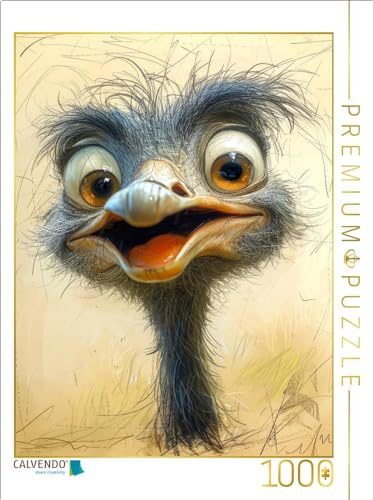 CALVENDO - Puzzle Strauß | 1000 Teile Lege-Größe 64x48cm Foto-Puzzle für glückliche Stunden