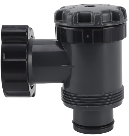 Vanne à Piston de Piscine ABS 38 Mm, Contrôle Efficace du Débit d'eau, Vanne Marche/arrêt de Remplacement avec Anti-colmatage, pour Piscine