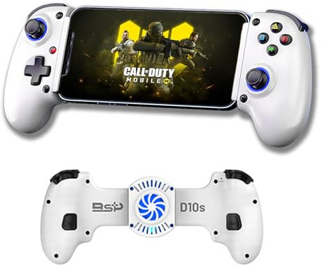 arVin Bluetooth Game Controller for iOS/Android/Switch/PC/Xbox with Semiconductor Cooling Fan/Turbo/Hall Joystick&Trigger, Wireless Gamepad Joystick for iPad/Samsung Tablet Play Call of Duty/Genshin