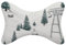 WYUSPGK Auto Nackenkissen, Skilift mit Tannenbaum Druck Auto Kissen 2er Set Memory Foam Auto Kopfstütze Kissen Reise Nackenkissen
