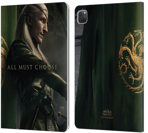 Head Case Designs Offizielle House of The Dragon: Television Series Aemond Charakter-Posters Aus Staffel 2 Leder-Wallet-Hülle Kompatibel mit Apple iPad Pro 11 2020/2021 / 2022