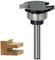 SICWOOD Top Bearing Slot Cutter Router Bit 1/4 Shank, 1/4 Height, 1/4 Depth, Carbide Tipped, Wood Slotting Cutter Bit, for Groove Edges or Channels