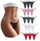 Dasongff 3PCS String Sexy Femme Sexy Chic Dentelle String Culottes Slips Femmes String Ficelle à Strass Panties Strings et sous-Vêtements Culottes Sexy Lingerie String sous Vetement