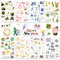 DPKOW 24 Blatt Neujahr Sticker Set Glücksbringer Silvester Aufkleber Frohes neues Jahr Viel Glück Sticker Glücksbringer Glücksschwein Kleeblatt Aufkleber zur Scrapbook Bullet Journal Fotoalbum