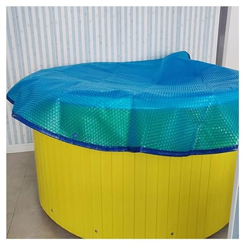 PFCDZDU Couverture Piscine Ronde Hors Sol, Flottant Météo Piscine Couverture Protection UV, Couverture Thermique Tapis pour Maison Hôtel Intérieur Extérieur Piscine(9.8FT(3M))