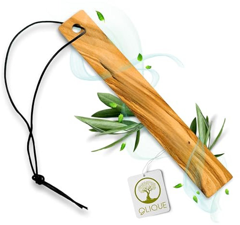 Auto Duft Lufterfrischer - Handgemachter Duftspender aus Olivenholz als individuelles Geschenk (Stab)