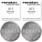 Pile Montre SR626SW (377) - Lot de 2 Piles pour Montre - Pile Bouton SR626SW - Made in Suisse - Compatible Toutes Marques et Tout Type de Montres