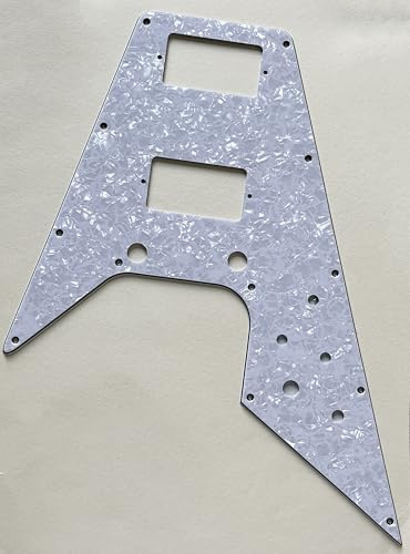 Schlagbrett für Gibson Flying V Style Gitarre (4-lagig, White Pearl)