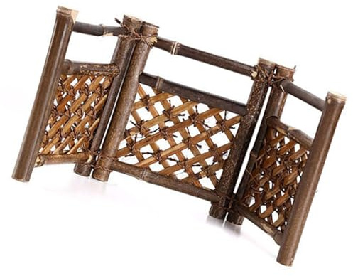 Bambus Feen Gartenzaun Miniatur Feen Garten Zubehör Holz Deko Lattenzäune Puppenhäuser Zubehör Deko Lattenzaun Holz