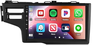 Radio Macchina Touch Screen per Fit 3 GP GK 2013-2020 Car Radio con Bluetooth Vivavoce, con Hd Touch Screen Supporta Navigazione, Bluetooth, 8 Nucleo 8G+256G
