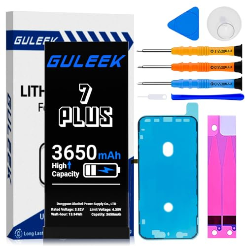 Akku für iPhone 7 Plus 3650mAh Hochkapazität mit Reparaturset und Werkzeug | Lange Akkulaufzeit, stabile Leistung, sicherer Betrieb, einfacher Austausch, langlebiger Akku, zuverlässige Qualität
