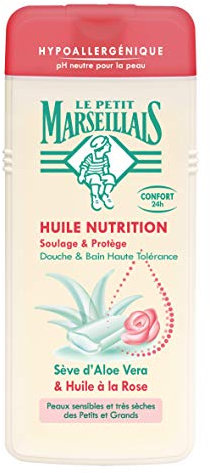 Le Petit Marseillais Douche Huile Nutrition Hypo Aloe Huile Rose 650 ml