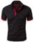 GLESTORE Mens Polo Shirts Short Sleeve Golf T-Shirts for Men Cotton T Shirt Poloshirt Black XL