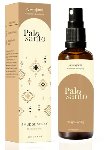 Palo Santo Smudge Spray 100ml by Aromafume | Air Freshener Spray for Protection & Energy Clearing | Clean, Smoke-free, Non Toxic alternative to Incense & Smudges
