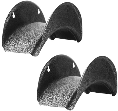 GARTOL Heavy Duty Wall Mounted Hose Holder, Rust-Proof Carbon Steel Hose Hanger Rack with Screws & Expansion Bolts, for Garden Water Hose, Air Lines, Ropes, or Extension Cords (2 Pack)