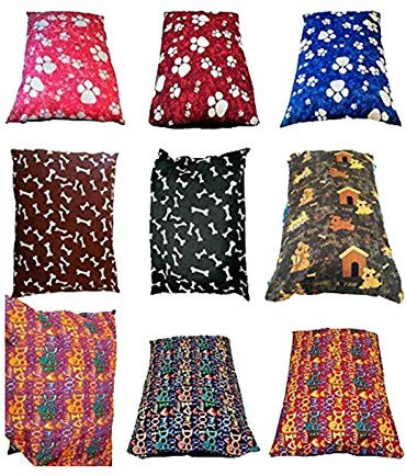 E4Emporium PET DOG BED CUSHION LARGES/XL SIZES WITH REPLACEABLE ZIPPED COVER AVAILABLE IN RANDOM COLOURS (Large (95 x 65 cm))