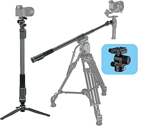 MOZA Slypod Pro Slider Motorizado Monopod Cámara Sliders Hechos de Fibra de Carbono Ligera Carga útil Vertical 12libras Extienden 530 mm 5.5 HTiempo de Funcionamiento Con Pan y